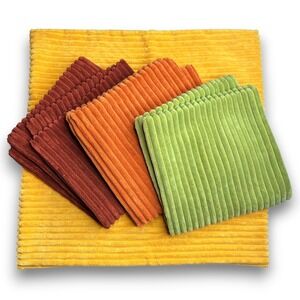 Topfinel Boho Corduroy Throw Pillow Covers 18" Set of 4 Rustic Neutral Decor